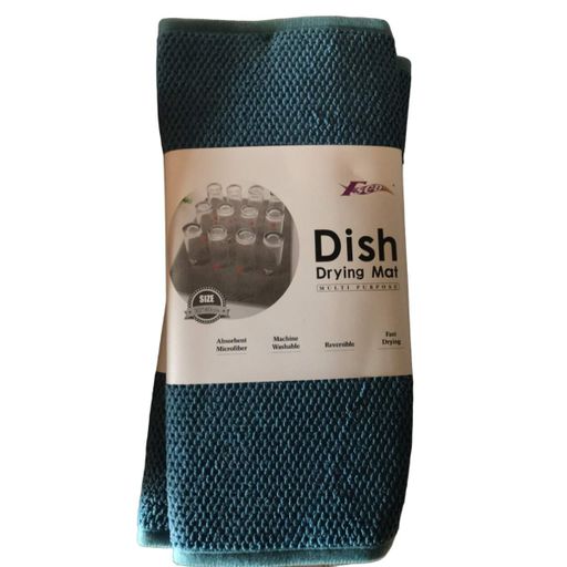 Коврик для мокрой посуды Dish Drying Mat Однотон 30 х 40 см (R88843) Синий (1804331)