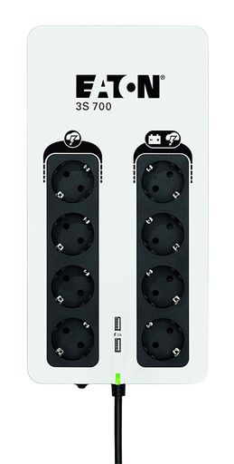 Джерело безперебійного живлення Eaton 3S, 700VA/420W, LED, USB, 8xSchuko (1804382)