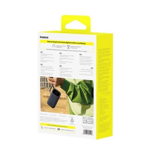 Зовнішній акумулятор Baseus EnerFill FC31 Digital Display Power Bank with 2 Built-in Cables 20000mAh 22.5W Cosmic Black (1804403)