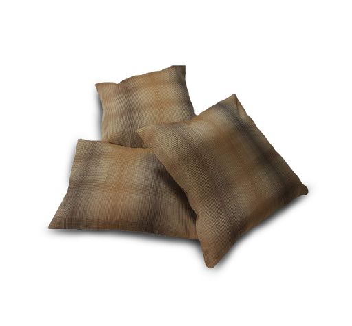 Комплект декоративних подушок Textilia Pattern 40х40см 2шт 40х29см 1шт коричневі з голобим (п_0680) (1805331)