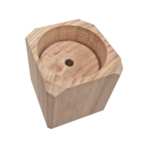 Свічник дерев'яний для свічок-таблеток Bambi Candlestick-5, 4,5×4,5×5,5 см (1805930)