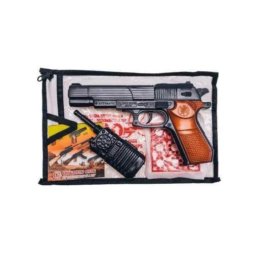 Игрушечный пистолет "B60" с пистонами и игрушечной рацией Golden Gun 252GG (1806341)