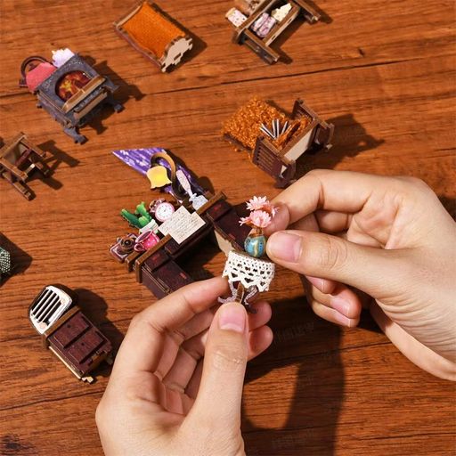 Бук Нук Сумеречный коттедж 3D Интерьерный конструктор Twilight Cottage DIY Book Nook Kit SL-07 (1807193)