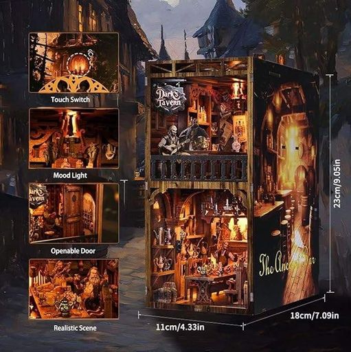Бук Нук Старинная таверна Интерьерный конструктор The Ancient Bar DIY Book Nook Kit YM-08 (1807208)