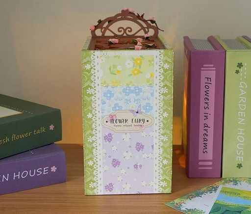 Бук Нук Лесная избушка цветочной феи Интерьерный конструктор DIY Book Nook Kit Flower Fairy TL-8 (1807253)
