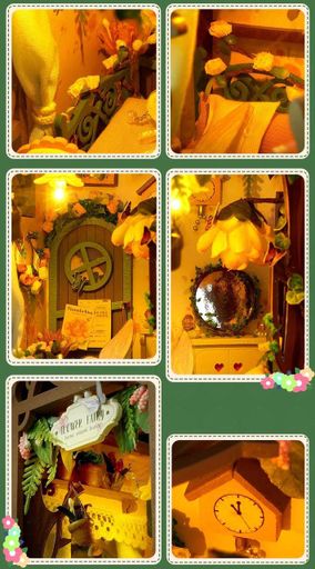 Бук Нук Лесная избушка цветочной феи Интерьерный конструктор DIY Book Nook Kit Flower Fairy TL-8 (1807253)