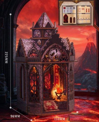 Бук Нук Вежа дракона Вирма Book Nook Spire of the Wyrm SL-42 Інтер'єрний конструктор DIY Kit (1807332)