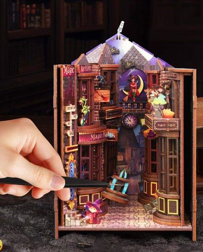 Бук Нук Магическая Аллея Интерьерный конструктор Book Nook Magic Alley DIY XSL-02-A (1807347)