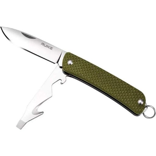 Багатофункціональний ніж Ruike Criterion S21, (5.3 см) 12C27 / G10 зелений, 5 інстр. (1807564)
