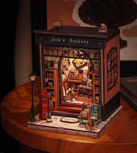 Румбокс Книжный магазин Джека Jack's Bookery DIY Dollhouse Kit Roombox CWGC-209 (1807677)