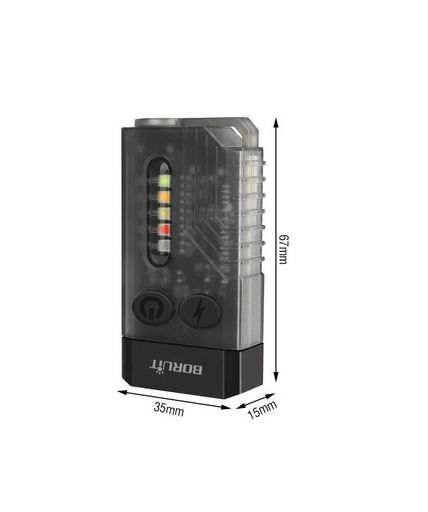 Ліхтарик BORUiT V10L з лазерною указкою, акумуляторний, 1000 lm, USB Type-C чорний (1807820)