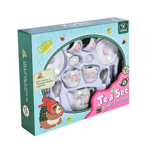 набір посуду Tea set 868-E6-2 порцеляна, 17 предметів Bambi Дитячий (1807845)