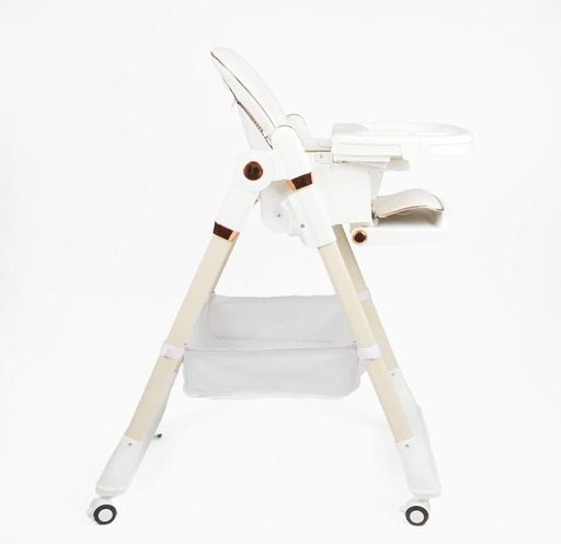 Стільчик для годування Toti 074 знімний столик кошик м'який чохол PU. White (190759) (1808779)