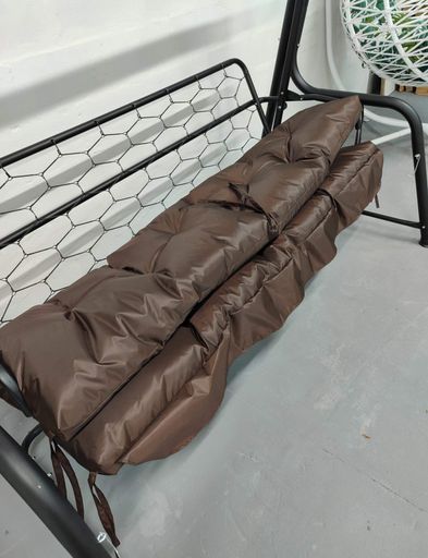 Матрас для качелей водоотталкивающий eGarden LOFT 180x110x8 стеганый коричневый (1809770)