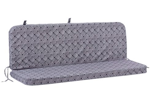 Матрац для гойдалки eGarden Victoria 180x110x8 тканина з тефлоновим покриттям Ротанг сірий (1809786)