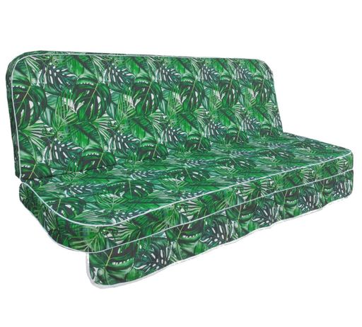 Комплект подушек для качелей люкс eGarden Ficus 170x110x10 зелёный тент 120x200 (1809822)
