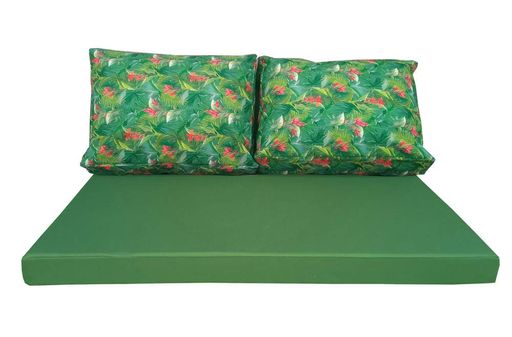 Комплект водовідштовхуючих подушок для палет-дивана eGarden RED SALVIA 120x80x10/120x60x20 (1809850)