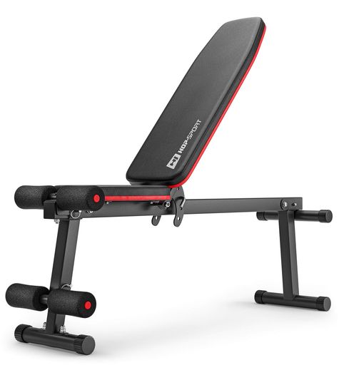 Набор Hop-Sport Premium 59кг со скамьей HS-1010 Pro и штангой (1810403)