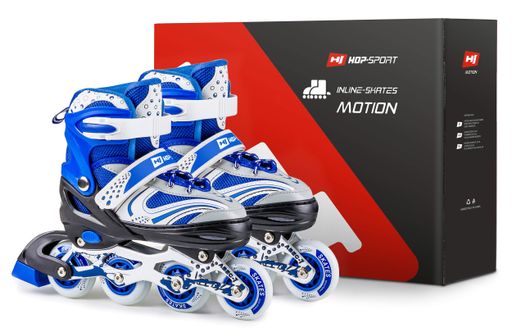 Роликовые коньки 3в1 Hop-Sport HS-8101 Speed S (размер) синие (1810663)