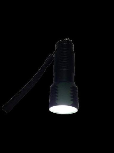 Фонарик LED металл Milliitary COB 5W АКБ 3*AAА +ремешок (В501) (1810751)