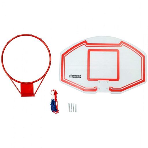 Щит баскетбольний MASTER MASSPSB-08, 90 х 60 см, червоно-білий (1810960)