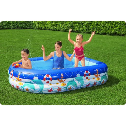 Басейн надувний дитячий Bestway 54370 213x155x132 см (1810975)