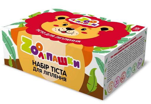 Тесто для лепки ZOOлипашки шоу-бокс "Лев" ZIRKA 140210 (шоу-бокс 12 цветов, 60 стиков по 20 г) (1811207)