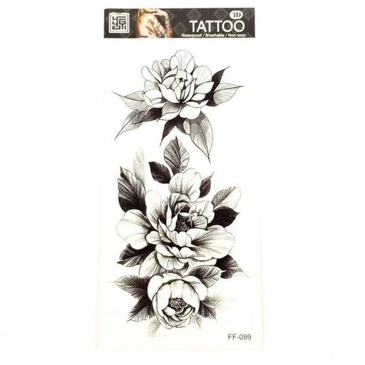 Временное тату «Цветы» Fresh Tattoo FF-099 размер 19 х 9 см (1811238)