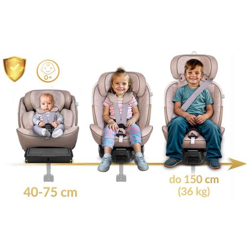 Автокрісло Nukido Aero Line ISOFIX 0-36 кг, бежеве (1811254)