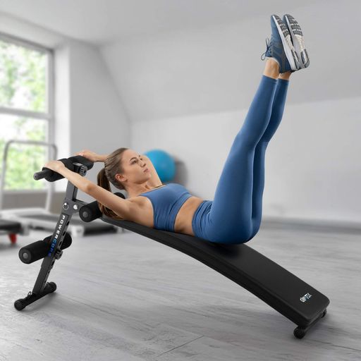 Похила лава для тренувань преса Gymtek XL200 з еспандерами для дому (1812853)