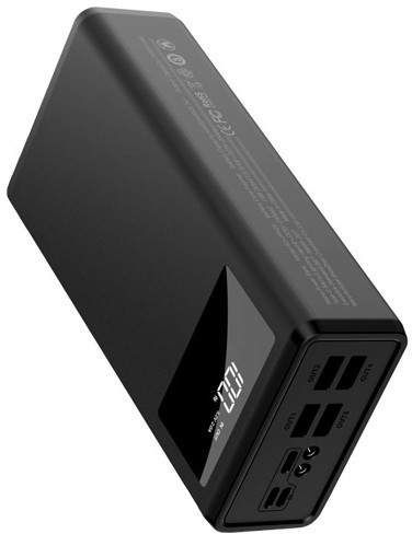 Павербанк внешний аккумулятор XPRO PR124 40000 mAh с индикацией зарядки и фонариком черный (MAW-40190) (1814970)