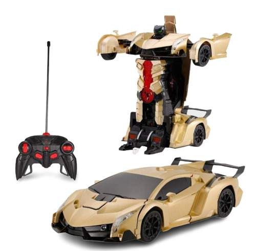 Машинка робот трансформер с пультом Lamborghini Robot Car Size 1:12  подсветка и звук золотистый (Lamborghini Robot Car Size 1:12_581) (1815121)