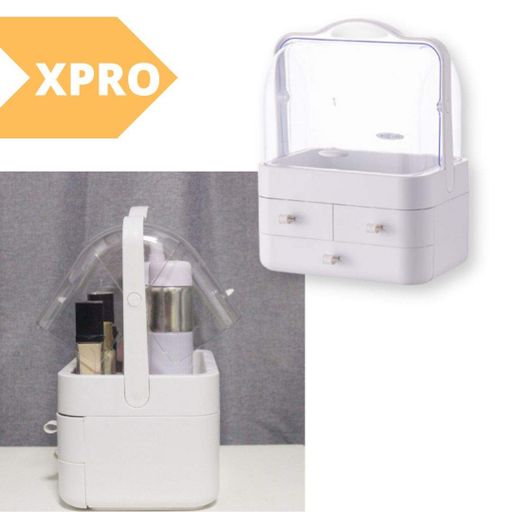 Настольный органайзер для косметики XPRO YM206-2 Three Drawers 4 секции большой белый (MER-14975_840) (1815145)