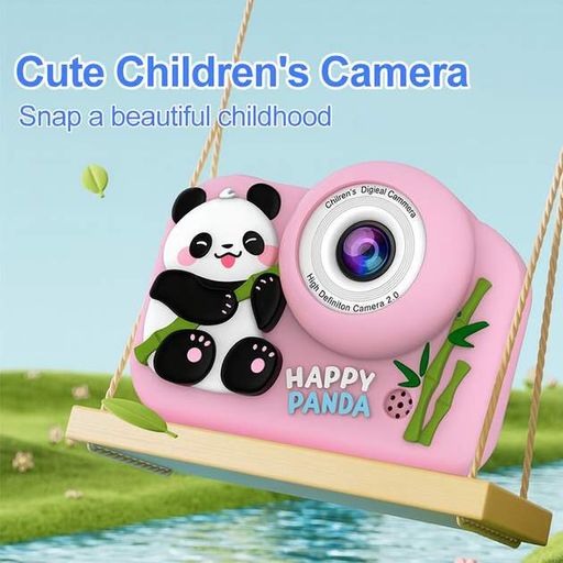 Дитячий фотоапарат з ергономічним дизайном XPRO M03 Pink Panda (47983-M03, PINK PANDA_295) (1815146)