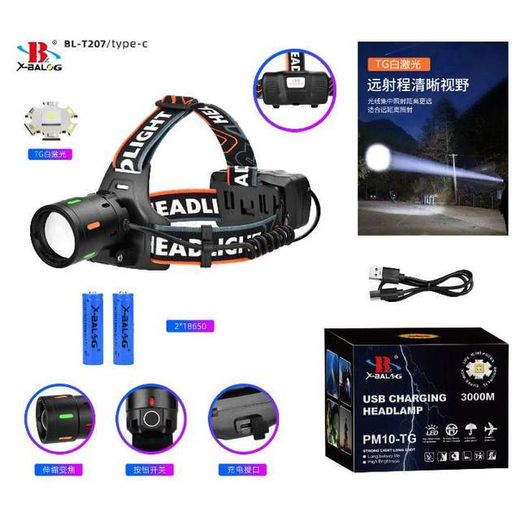 Налобний ліхтар Night Vision Fluorescence BL-T207-TG, водонепроникний, XPRO (47143-207_191) (1815373)