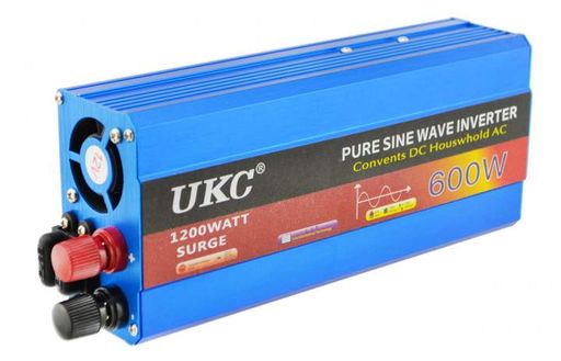 Инвертор авто преобразователь напряжения с чистой синусоидой 12v в 220v AC/DC 600W UKC (1828088)