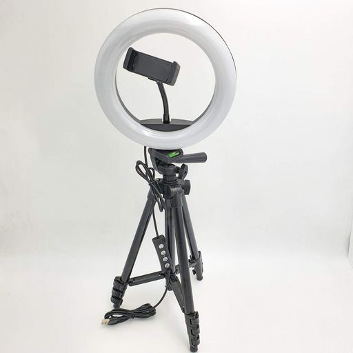 Кільцева LED лампа 20см 10W з Пультом тримачем для телефону та штатив 102см кільцеве світло Ring Light M-20 (1828107)