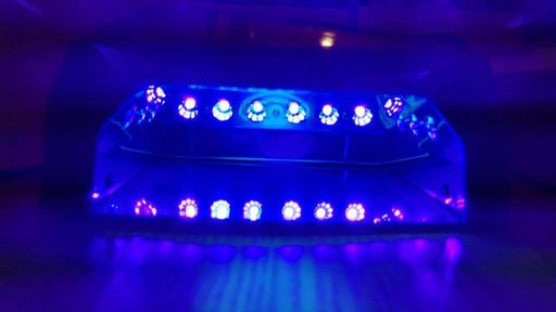 LED Лампа для ногтей маникюра Сушилка гибридная УФ LED+CCFL 36W UKC малиновая (1828163)