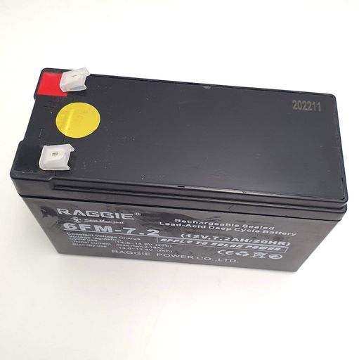 Аккумуляторная батарея к ИБП 12В 7,2Ач аккумулятор AGM 12v 7,2A RAGGiE 6FM-7.2 (12V,7.2AH/20HR) (1828360)