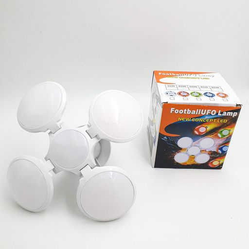 Лампочка люстра світлодіодна розкладна LED лампа 40Вт 220В E27 Football UFO Lamp білий (1828443)