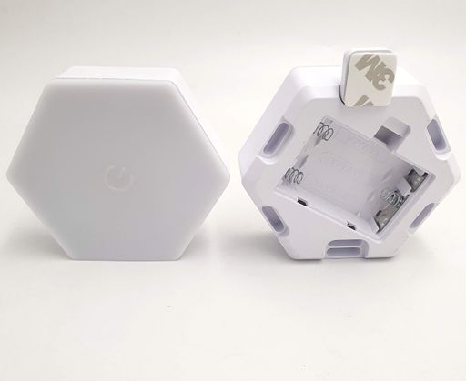 LED светильник сенсорный настенный модульный шестигранный с пультом 1 шт UKC белый (1828461)