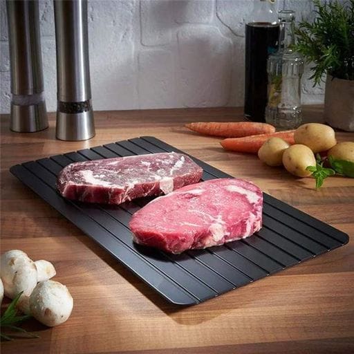 Алюминиевый размораживающий коврик для быстрой разморозки мяса и птицы 23х16,5 см UKC Defrost Express (1828853)