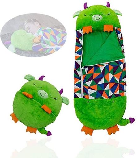 Детский спальный мешок 130*50см игрушка подушка 50*40 2в1 на молнии Sleeping Bag UKC Дракон (1829679)
