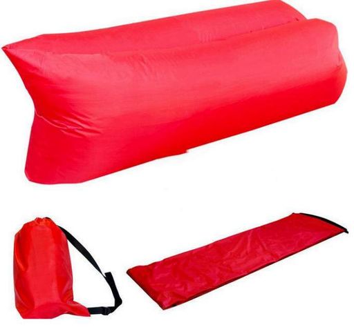 Диван надувной с подушкой лежак кресло 150х70см подушка 70х30см UKC AIR Sofa 4 красный (1830153)