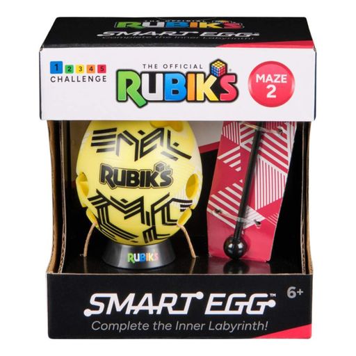 Розвиваюча Головоломка Смарт-яйце Rubik's 6071681(Yellow) паличка, підставка (11 см) (1831243)