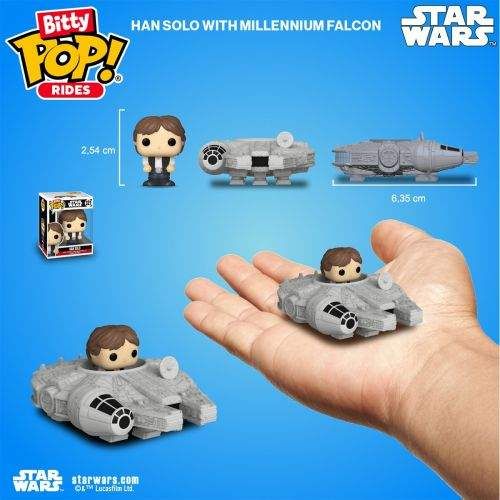Funko Набор фигурок Bitty Pop! Ride - Хан Соло и Тысячелетний сокол (262644) (1831579)