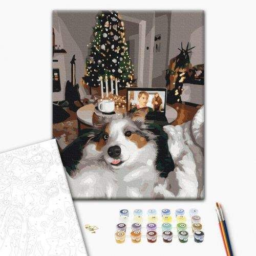 Brushme Картина за номерами Новорічні друзі ©Оксана Воробій ★★★ (196657) (1832418)