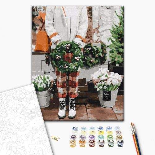 Brushme Картина по номерам Зимние декорации ©Оксана Воробий ★★★★ (197470) (1832434)
