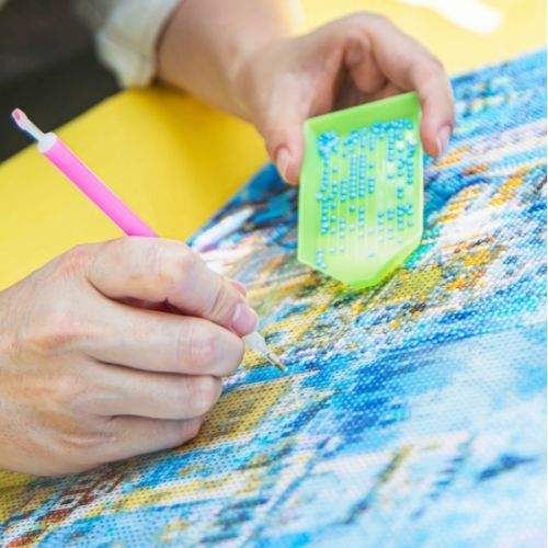 Origami Алмазная мозаика Нежная девушка в ах 40 х50 см (253025) (1834802)