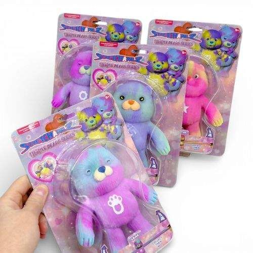 MIC Игрушка-тянучка Стрейчапалз 14 см, серия TIEDYEBEARS (ВИД1) (289559) (1835995)